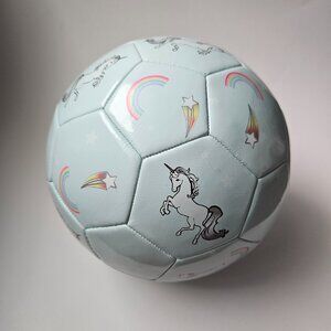 Soccer Ball Kids Top Spirit Unicorn In Blue Combo